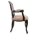 Полукресло с мягкой обивкой из льна на 4-х ножках из массива березы Gladys Armchair варинант исполнения - 1 | Loft Concept в Краснодаре