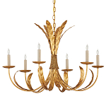 Люстра золотая с декором в виде перьев Bunch of Feathers варинант исполнения - 3 | Loft Concept в Краснодаре