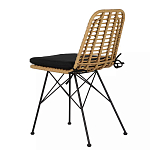 Стул с ротанговым плетением Wicker Stool без подлокотников варинант исполнения - 3 | Loft Concept в Краснодаре