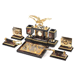 Настольный письменный набор из яшмы и долерита с декором Двуглавый орел Manager Organizer варинант исполнения - 2 | Loft Concept в Краснодаре