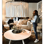 Люстра белая плетеная с кисточками Boho Tassel Chandelier варинант исполнения - 2 | Loft Concept в Краснодаре