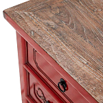 Деревянная ТВ-тумба в китайском стиле с 5-ю выдвижными ящиками Chinese TV Stand Red варинант исполнения - 3 | Loft Concept в Краснодаре