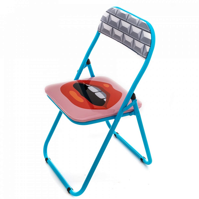 Стул Seletti Folding Chair Mouth Мульти Голубой в Краснодаре | Loft Concept 