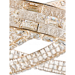 Люстра на 2 кольца с текстурной огранкой Reflection of Reality варинант исполнения - 4 | Loft Concept в Краснодаре