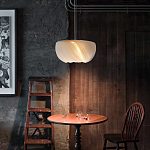 Подвесной светильник с белыми изящными декоративными лепестками Volumetric Petal Lamp варинант исполнения - 3 | Loft Concept в Краснодаре