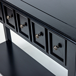 Черная консоль с выдвижными ящиками Monica варинант исполнения - 3 | Loft Concept в Краснодаре