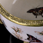 Фарфоровая чаша с бронзовыми элементами Eden Garden варинант исполнения - 6 | Loft Concept в Краснодаре