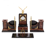 Настольный письменный набор из лемезита и змеевика с декором в виде Орла в подарочной упаковке Successful Leader варинант исполнения - 1 | Loft Concept в Краснодаре