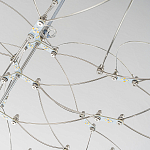 Люстра подвесная с тонкой металлической конструкцией цвета хром Quasar варинант исполнения - 4 | Loft Concept в Краснодаре