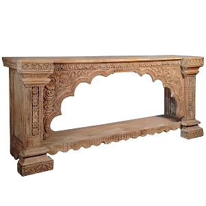 Большая Этническая Консоль с резным орнаментом 