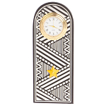 Часы подарочные настольные в виде погона Генерала из натурального камня Змеевик Silver Military Clock варинант исполнения - 4 | Loft Concept в Краснодаре