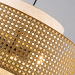 Подвесной светильник с декоративным поясом из плетеного бамбука Biuloggicu варинант исполнения - 5 | Loft Concept в Краснодаре