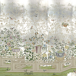 Обои ручная роспись Temple Newsam White Gold gilded silk варинант исполнения - 1 | Loft Concept в Краснодаре