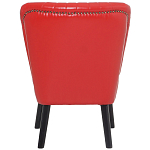 Кресло с обивкой из эко-кожи Harper Armchair Red варинант исполнения - 4 | Loft Concept в Краснодаре