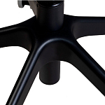 Стул с мягкой синей обивкой из велюра и подъемно-поворотным механизмом на черных колесиках Harper Blue варинант исполнения - 6 | Loft Concept в Краснодаре