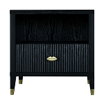 Прикроватная тумбочка с полкой Elsa Dreams Black варинант исполнения - 6 | Loft Concept в Краснодаре