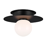 Потолочный светильник с шарообразным плафоном из белого матового стекла Generation Lighting варинант исполнения - 2 | Loft Concept в Краснодаре