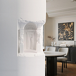 Встраиваемый в стену гипсовый светильник под покраску с колоннами и арками в античном стиле Antiquity Athena варинант исполнения - 15 | Loft Concept в Краснодаре