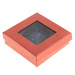 Зеркало карманное круглое двухстороннее из натурального камня Содалит в подарочной упаковке Gold Stone Mirrors варинант исполнения - 4 | Loft Concept в Краснодаре