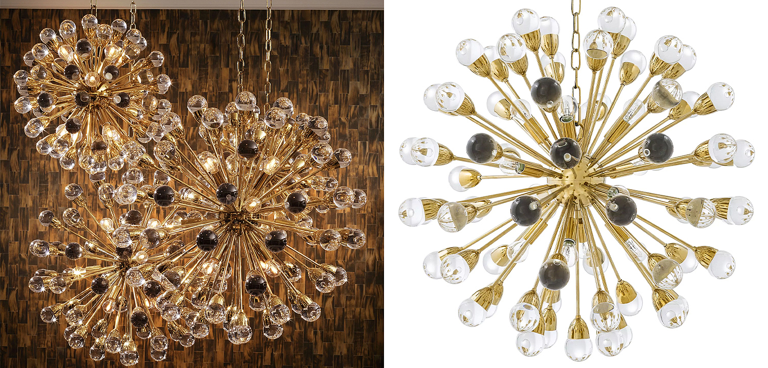 Люстра Eichholtz Chandelier Anto L Gold - Loft-Concept в Краснодаре
