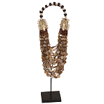 Этническое ожерелье из ракушек и круглых бусин Aboriginal Long Necklace Shells варинант исполнения - 1 | Loft Concept в Краснодаре