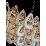 Люстра овальная с многослойными белыми и прозрачными подвесками Character Chandelier варинант исполнения - 4 | Loft Concept в Краснодаре