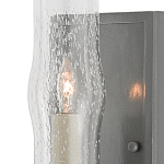 Бра с прозрачным плафоном на сером каркасе Elegant Gray Lamp варинант исполнения - 1 | Loft Concept в Краснодаре