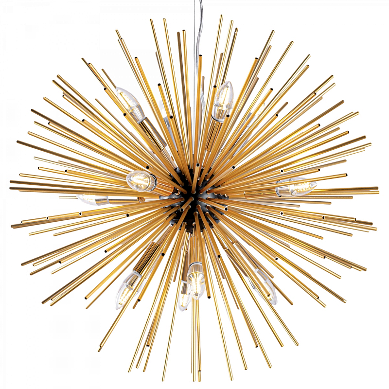 Huge Sputnik Chandelier Gold and Black  Черный Золотой в Краснодаре | Loft Concept 