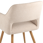 Стул в рогожке бежевого цвета NEASAN STOOL варинант исполнения - 7 | Loft Concept в Краснодаре