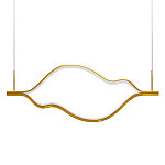 Подвесной светильник волнообразный изогнутый цвета латунь 3000К Spiral Lighting варинант исполнения - 1 | Loft Concept в Краснодаре