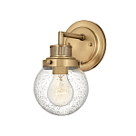 Бра для ванных комнат с прозрачным шарообразным плафоном из стекла с пузырьками на круглом основании Hinkley варинант исполнения - 1 | Loft Concept в Краснодаре