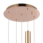 Подвесной светильник Metal Acrylic Tube Five Gold Hanging Lamp варинант исполнения - 3 | Loft Concept в Краснодаре