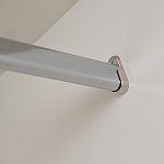 Шкаф бежевый двухдверный с полками и штангой Eccentricity варинант исполнения - 5 | Loft Concept в Краснодаре