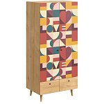 Шкаф с принтом The rebus of love варинант исполнения - 1 | Loft Concept в Краснодаре