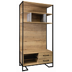 Стеллаж под TV в стиле лофт с открытыми полками и 2-мя ящиками Urban Style Space варинант исполнения - 1 | Loft Concept в Краснодаре