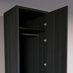Узкий Шкаф Primo с 2 выдвижными ящиками Черный дуб варинант исполнения - 6 | Loft Concept в Краснодаре