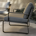 Дизайнерское уличное кресло на металлическом каркасе PHOENIX Armchair варинант исполнения - 7 | Loft Concept в Краснодаре