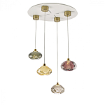 Подвесной светильник с прозрачным стеклянным плафоном округлой формы Effervia  варинант исполнения - 6 | Loft Concept в Краснодаре