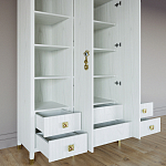 Большой шкаф с витриной Elsa Dreams White варинант исполнения - 3 | Loft Concept в Краснодаре