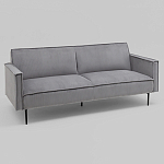 Диван современный вельветовый прямой Worcester Серый варинант исполнения - 1 | Loft Concept в Краснодаре