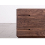 Прикроватный столик деревянный с 2-мя ящиками Moon Walnut Furniture варинант исполнения - 4 | Loft Concept в Краснодаре