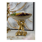 Чаша фарфоровая на двух бронзовых ангелах Eden Garden варинант исполнения - 4 | Loft Concept в Краснодаре