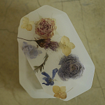 Шкатулка из эпоксидной смолы с цветами белая Epoxy Resin Flowers Box White варинант исполнения - 2 | Loft Concept в Краснодаре