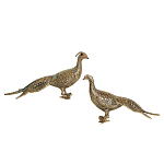 Статуэтка бронзовая пара Павлины Bronze Birds варинант исполнения - 1 | Loft Concept в Краснодаре