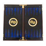 Нарды настольные из натурального камня лазурит и долерит Backgammon from Stone варинант исполнения - 2 | Loft Concept в Краснодаре