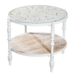 Журнальный столик из натурального дерева в винтажном стиле Openwork Coffee Table варинант исполнения - 1 | Loft Concept в Краснодаре