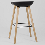 Барный стул на ножках из натурального дерева Boras Black варинант исполнения - 5 | Loft Concept в Краснодаре