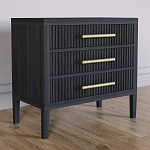 Тумба Primo  с тремя ящиками шпон Черный дуб варинант исполнения - 3 | Loft Concept в Краснодаре