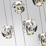 Люстра каскадня с 27-ю прозрачными шарообразными подвесами Bubbles Bocci варинант исполнения - 3 | Loft Concept в Краснодаре
