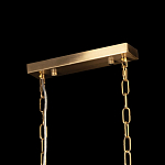 Люстра прямоугольная на цепях с прозрачными трубками и волнистым краем Nembus варинант исполнения - 12 | Loft Concept в Краснодаре